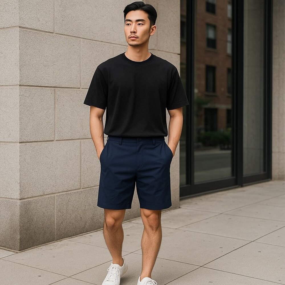 BCG Men Navy Blue Shorts 42W